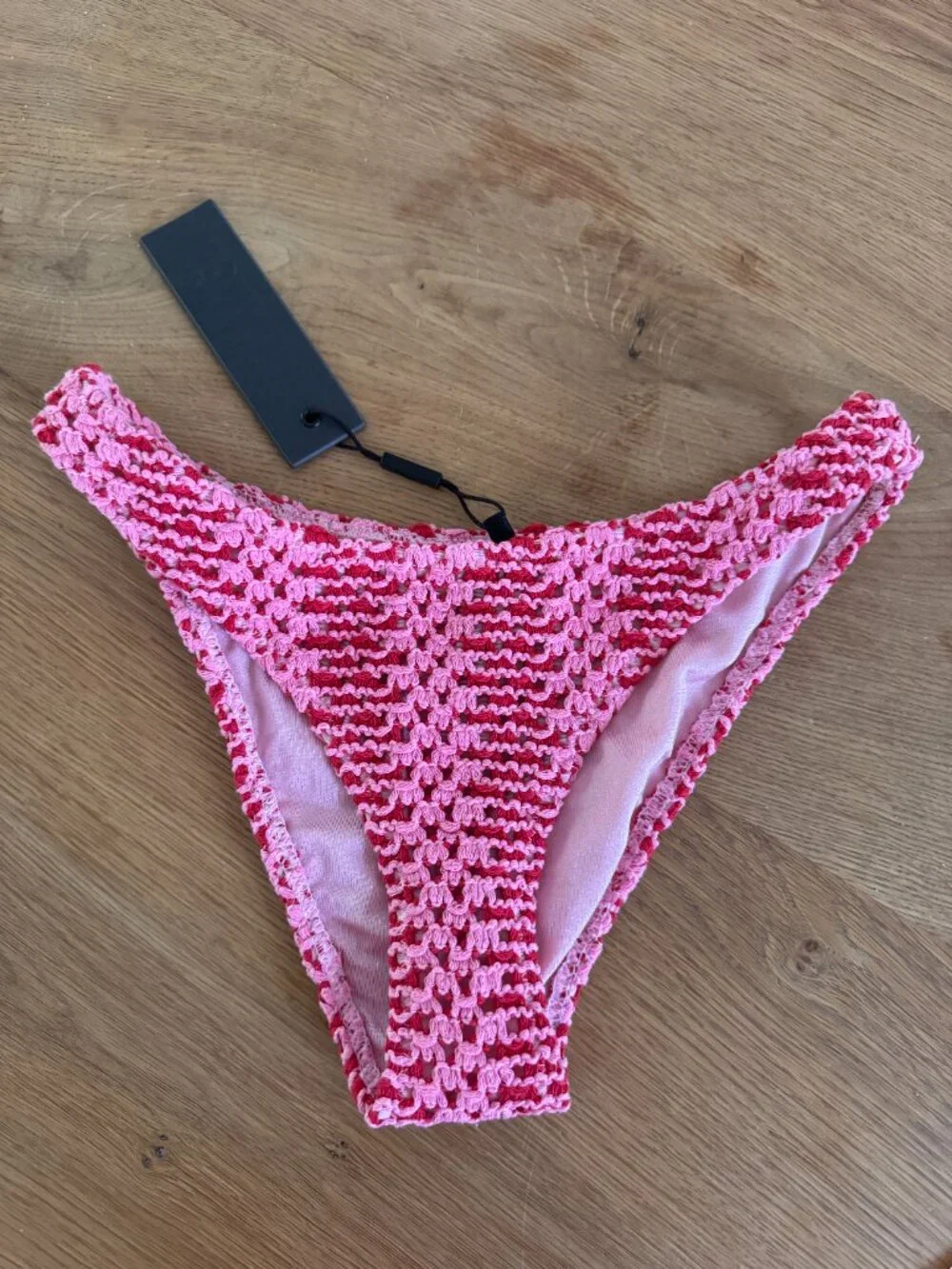 Triangl Maia Alina Crochet Bikini Bottom — Pink | XXS | Cheeky | NWT